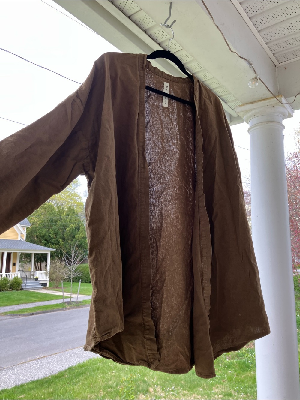 Prospective Flow Japanese Norato Hemp-cotton Jacket in Olive